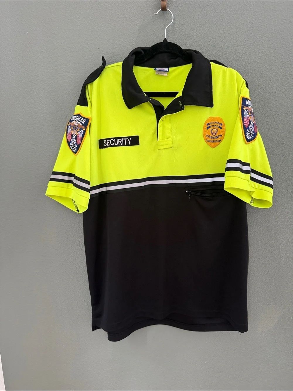 First Class Security American Guard Mens Polo Shirt Size XL